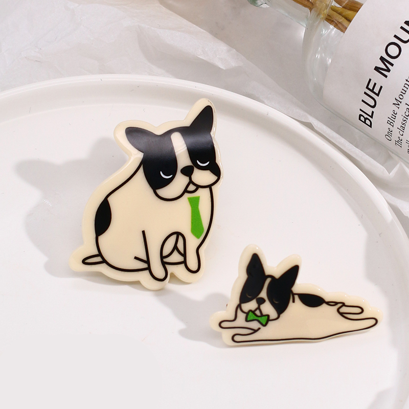 French Bulldog clip with bow tie