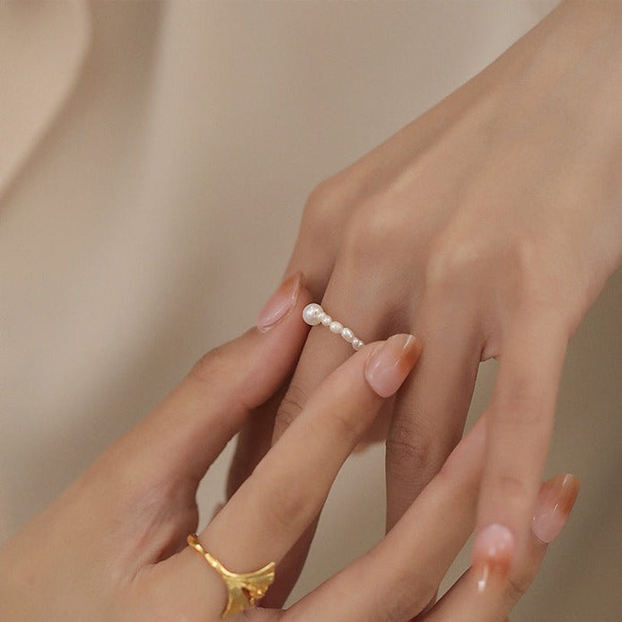 Natural pearl Ring