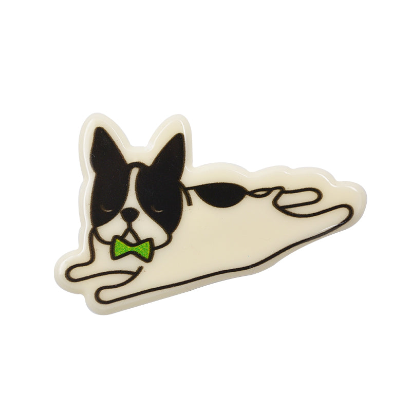 French Bulldog clip with bow tie