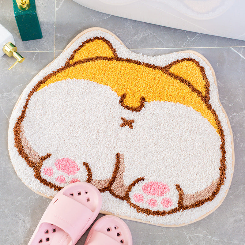 Corgi Booty Rug