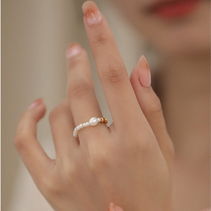 Natural pearl Ring