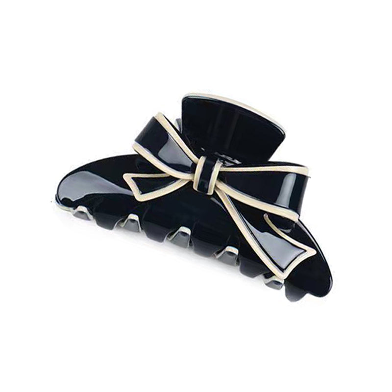 Fantasy blue bow claw clip