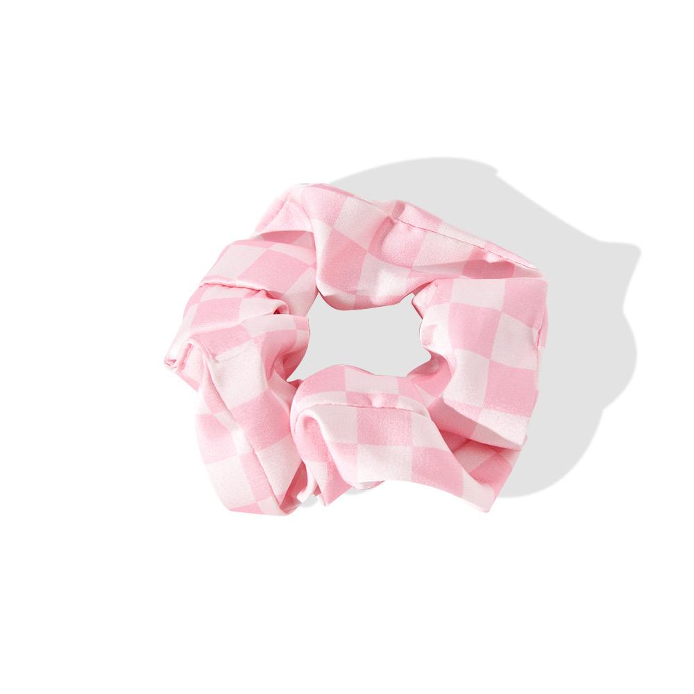Strawberry Checkered Scrunchie