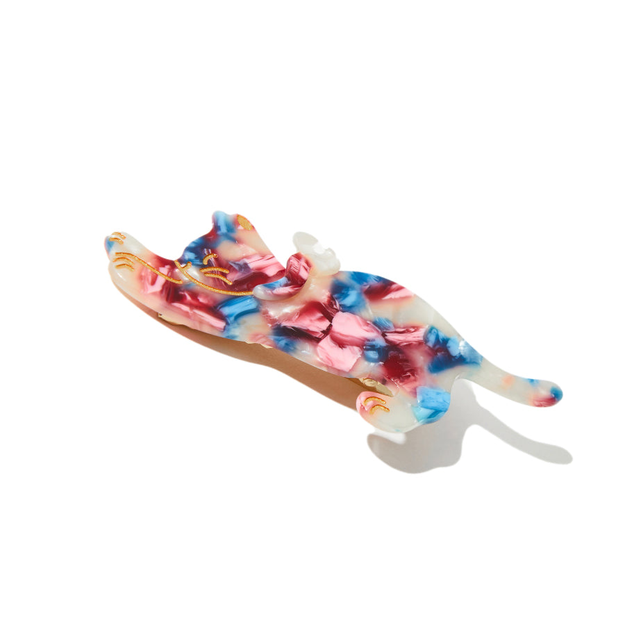 Strechy Cat Clip in Berry Slushie