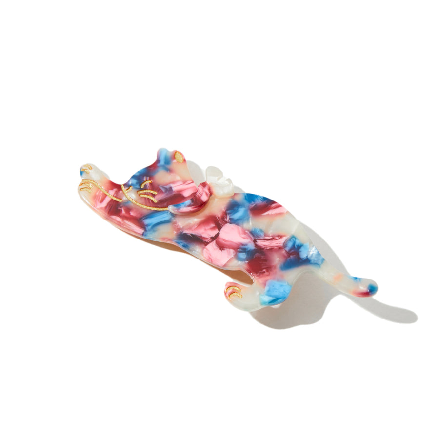 Strechy Cat Clip in Berry Slushie