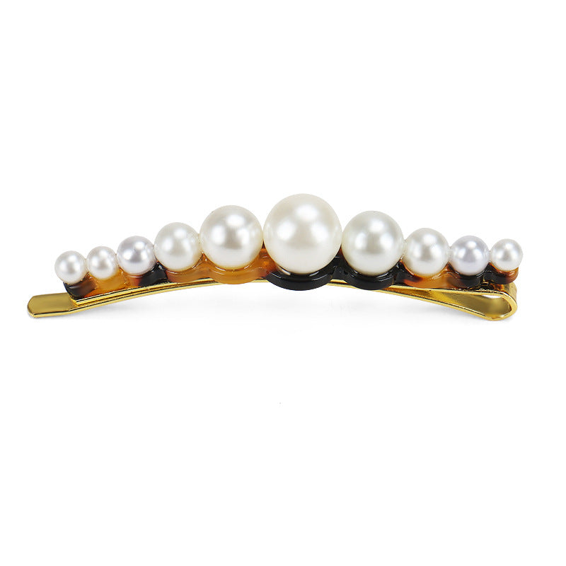 One word pearl Hair Clip