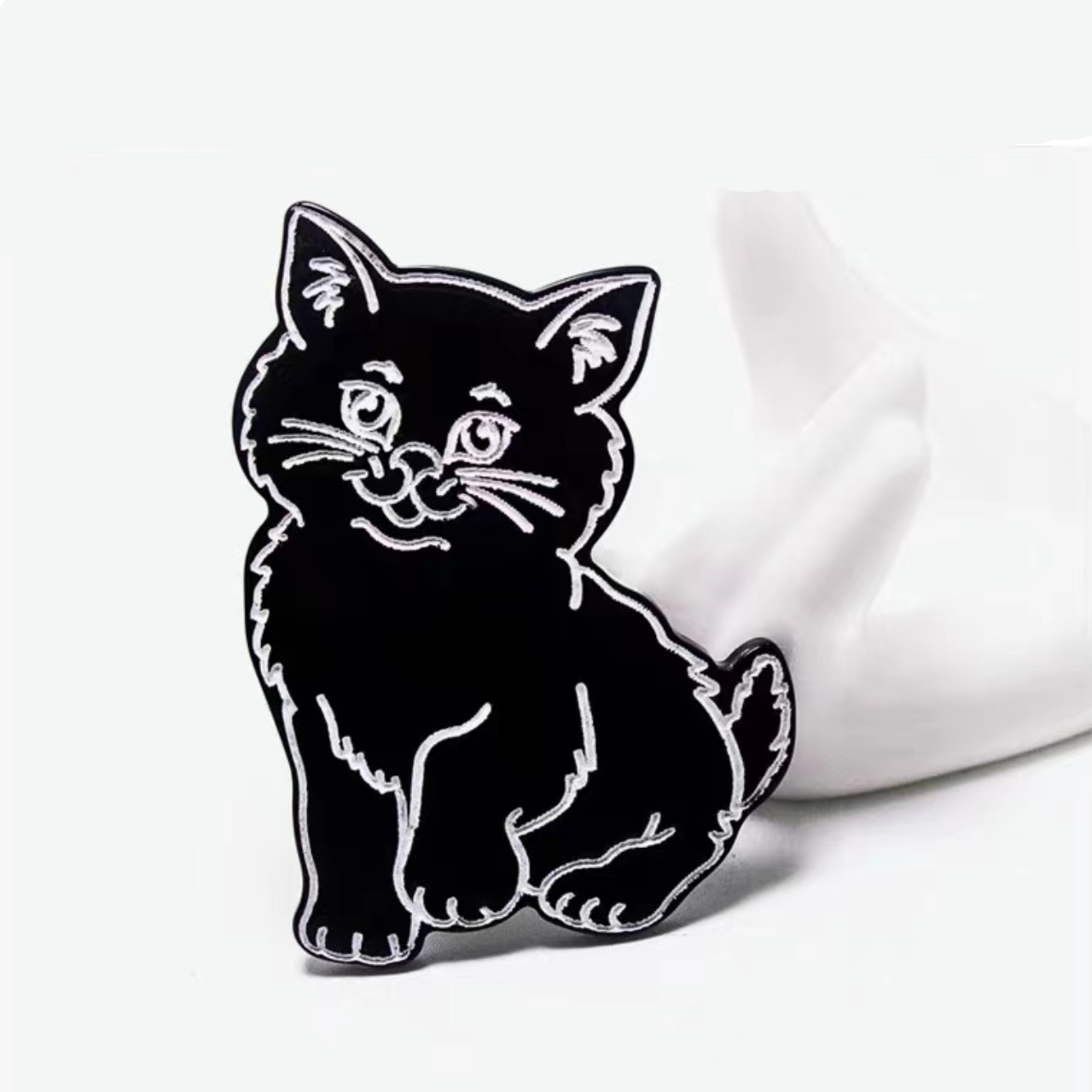 Meow Cat clip within Black