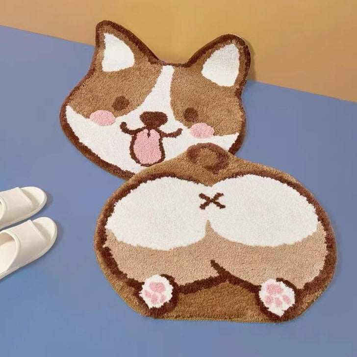 corgi Smile Rug