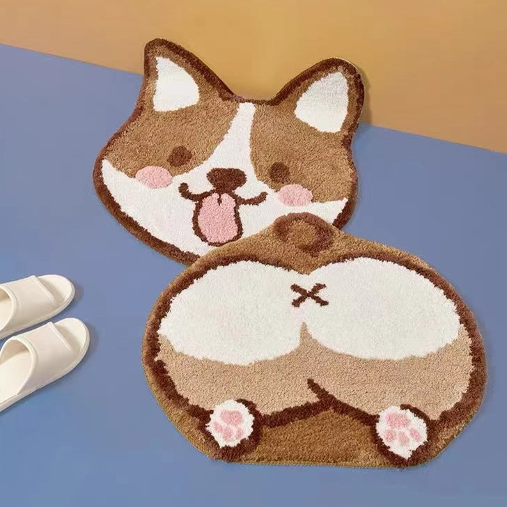 corgi butt rug