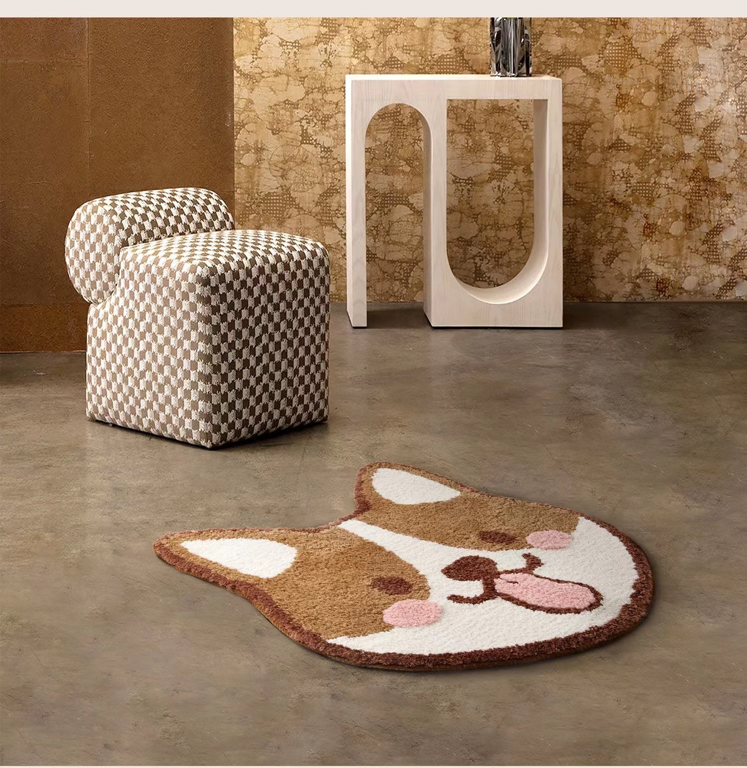corgi butt rug