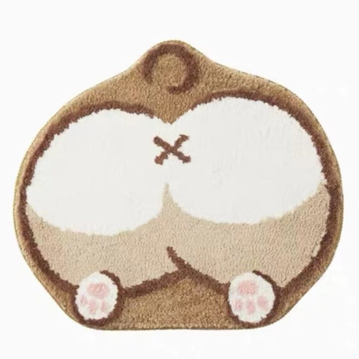 corgi butt rug