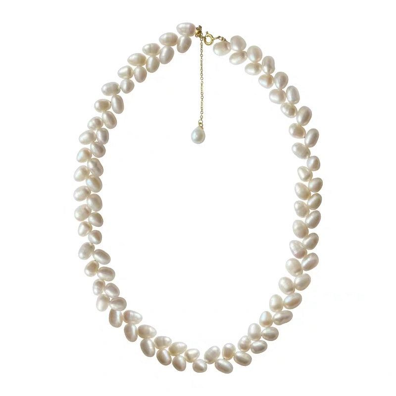 Handmade Ear of Wheat Pearl Necklaces