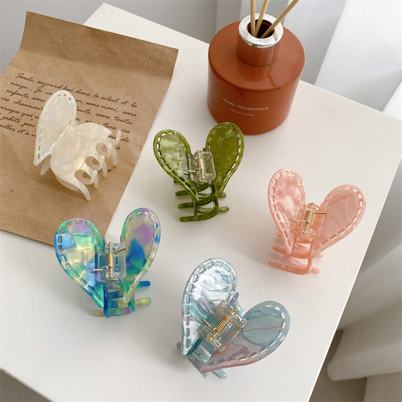 Butterfly Heart Colorful Claw