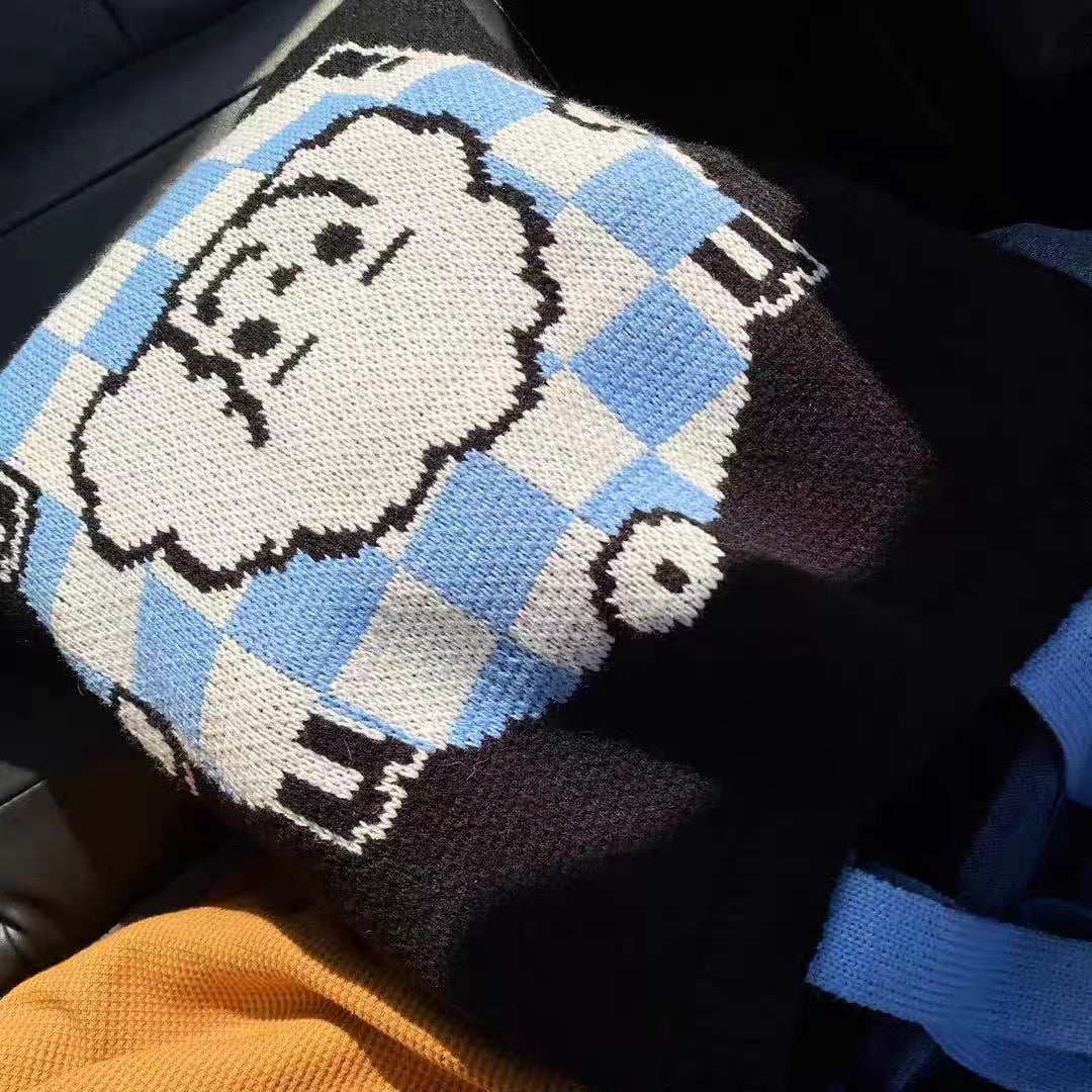 Artist Teddy Dog Black Bag