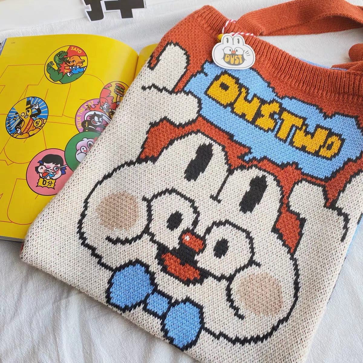 Artist White Rabbit Bunny Bag