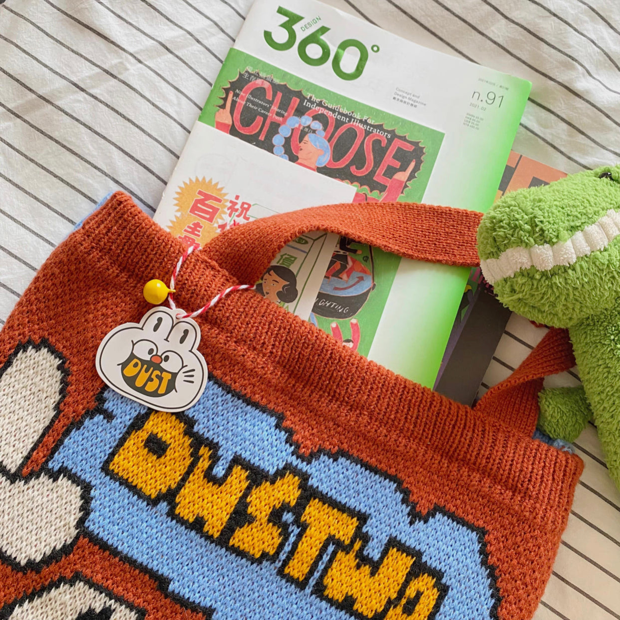 Artist White Rabbit Bunny Bag