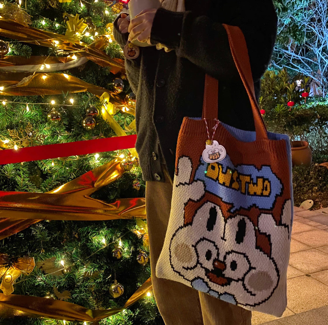 Artist White Rabbit Bunny Bag