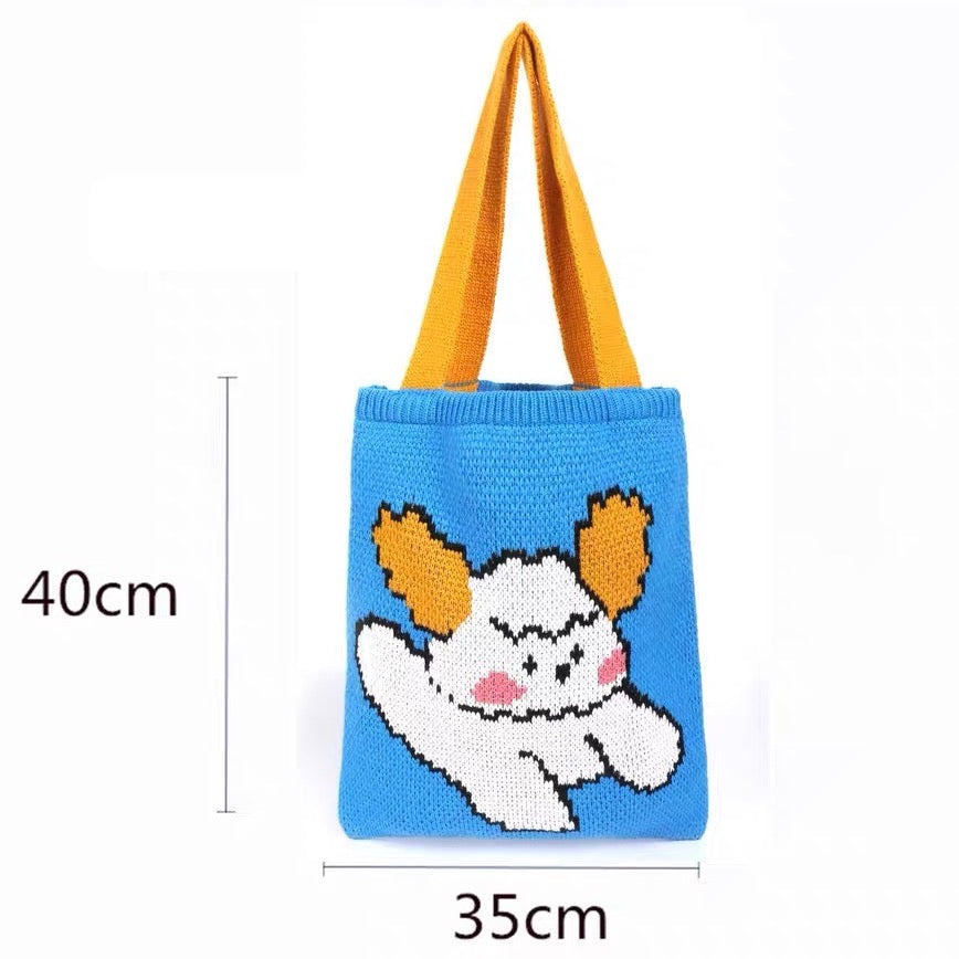 Artist White Dog Bag