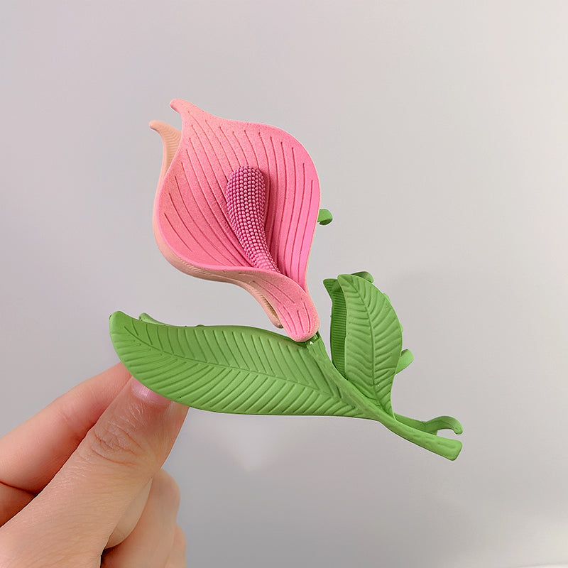 Purple Lily hair claw