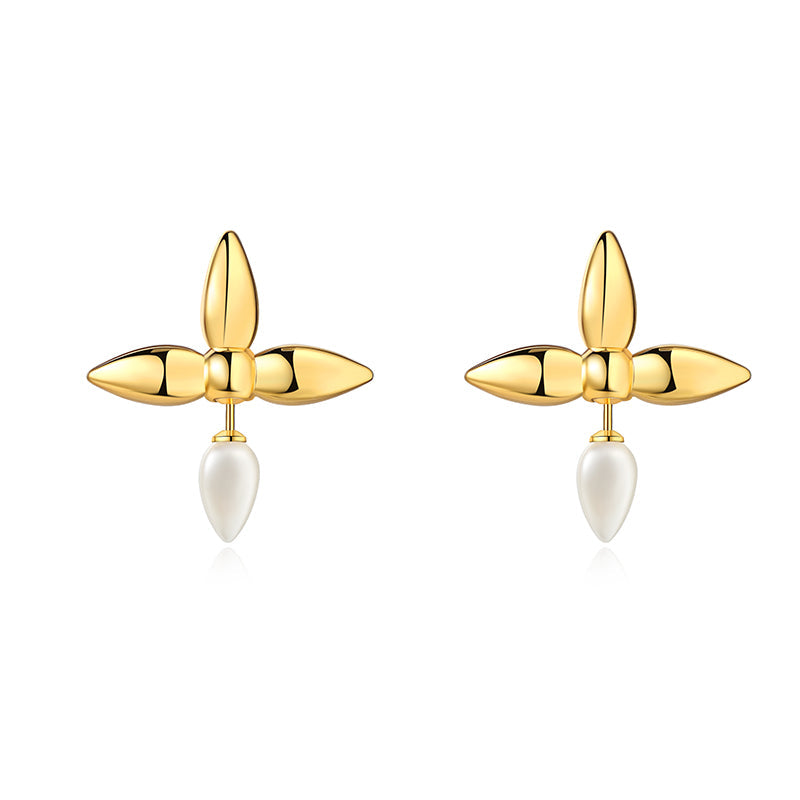 Lucky Clover Earrings with Silver