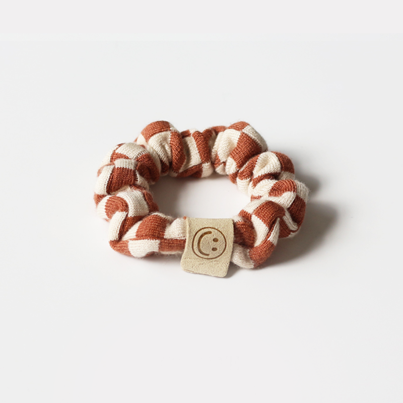 fairy grass CHECKERED SCRUNCHIE