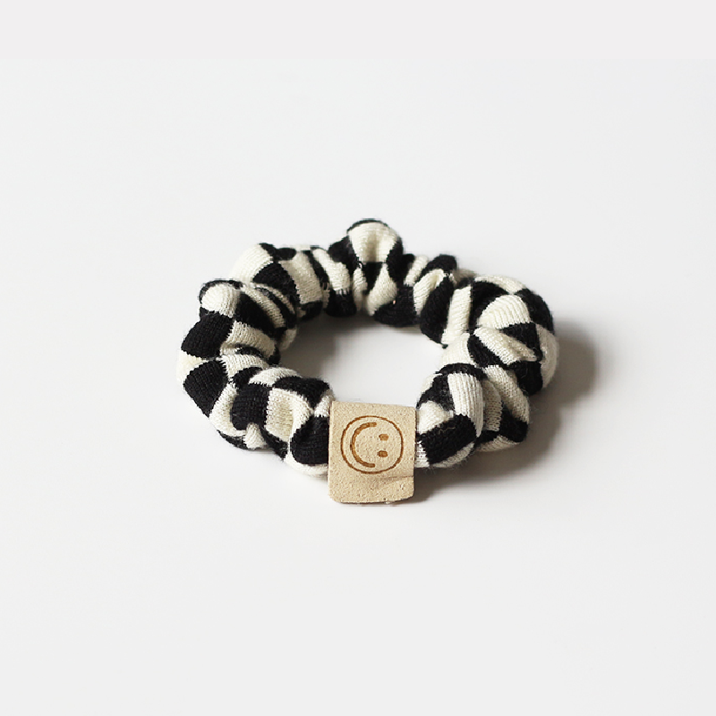 fairy grass CHECKERED SCRUNCHIE