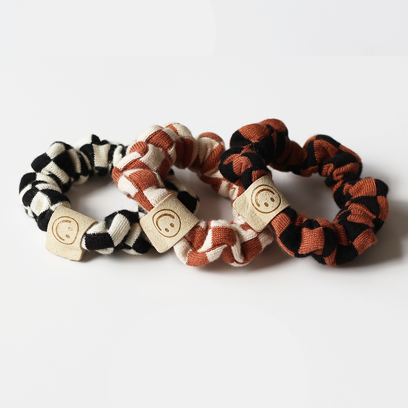 fairy grass CHECKERED SCRUNCHIE