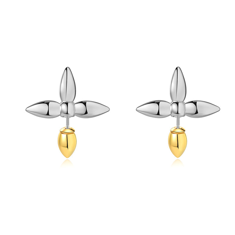 Lucky Clover Earrings with Silver