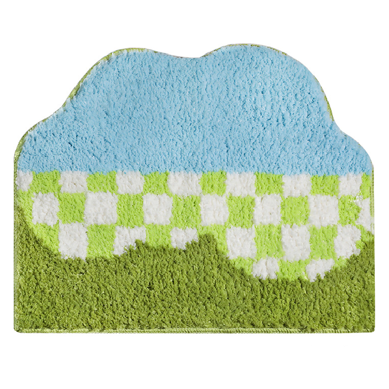 WAFFLE RUG IN GREEN APPLE