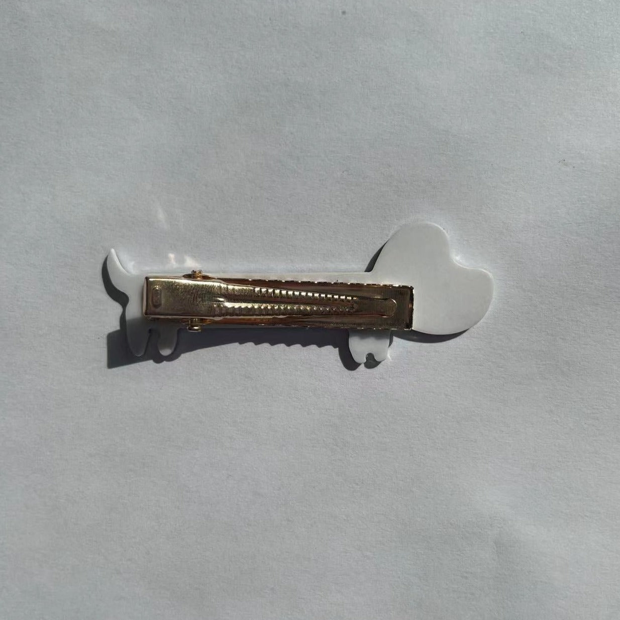 WHITE CURIOUS DOG CLIP