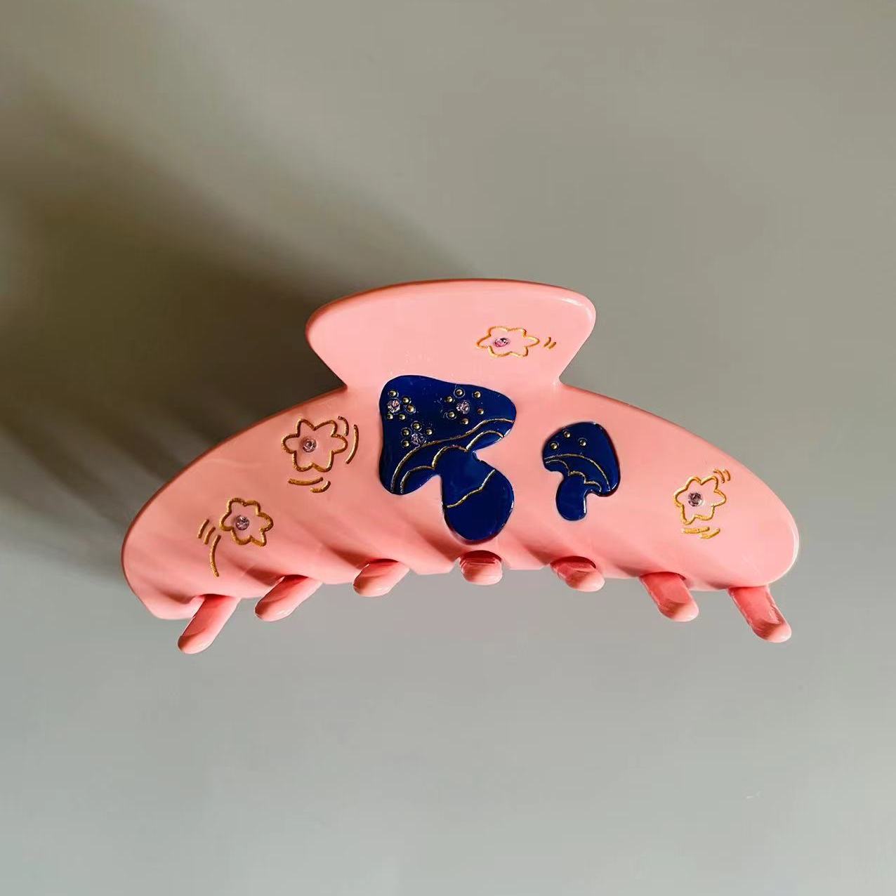 Mashroom & Stars Pink Big  Claw