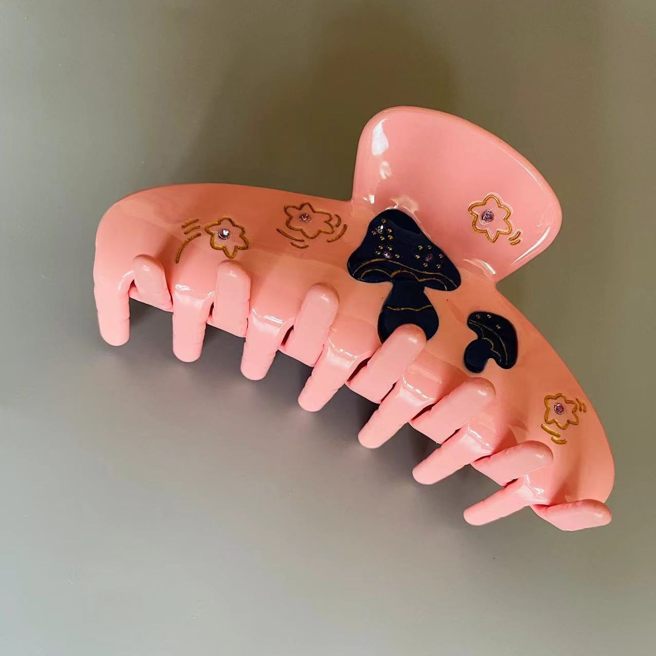 Mashroom & Stars Pink Big  Claw