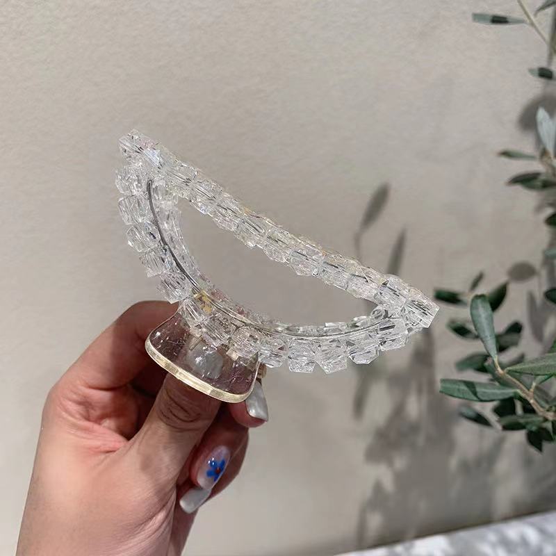 White Ice Cube claw clip