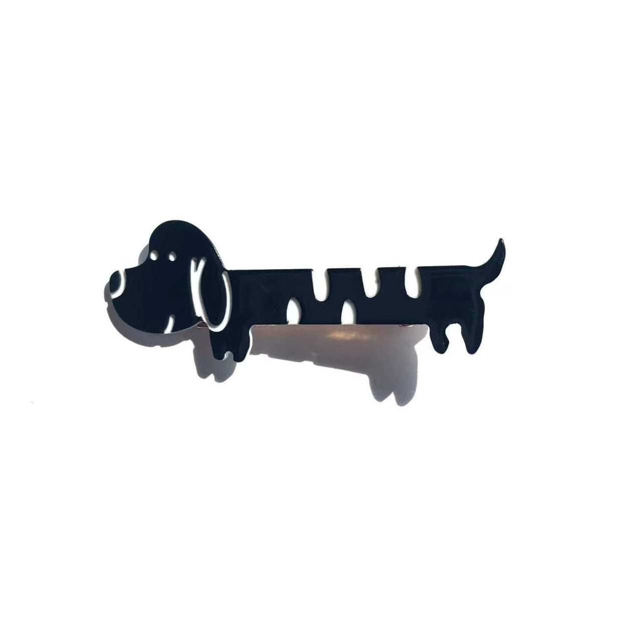 BLACK CURIOUS DOG CLIP