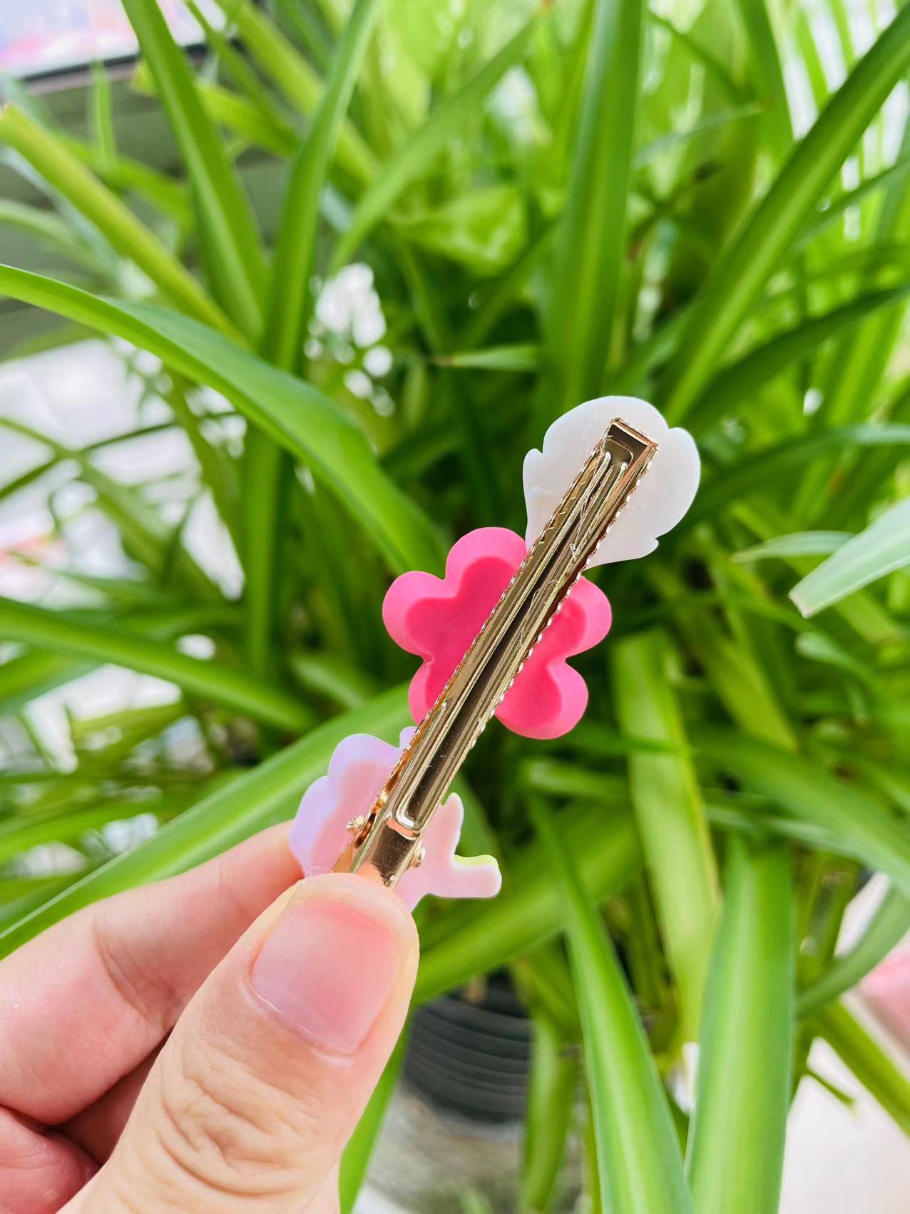 handmade pink Fairy Hair Clip
