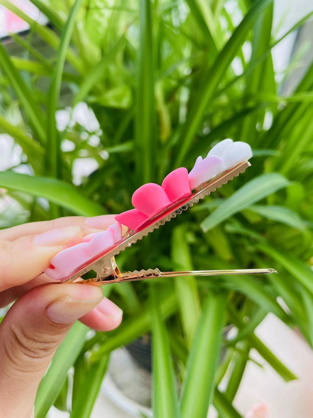 handmade pink Fairy Hair Clip