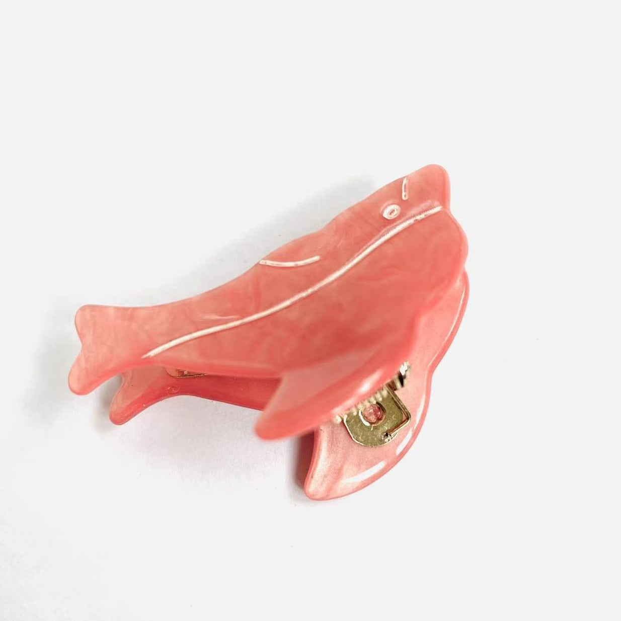 dolphin Mini Claw within peach