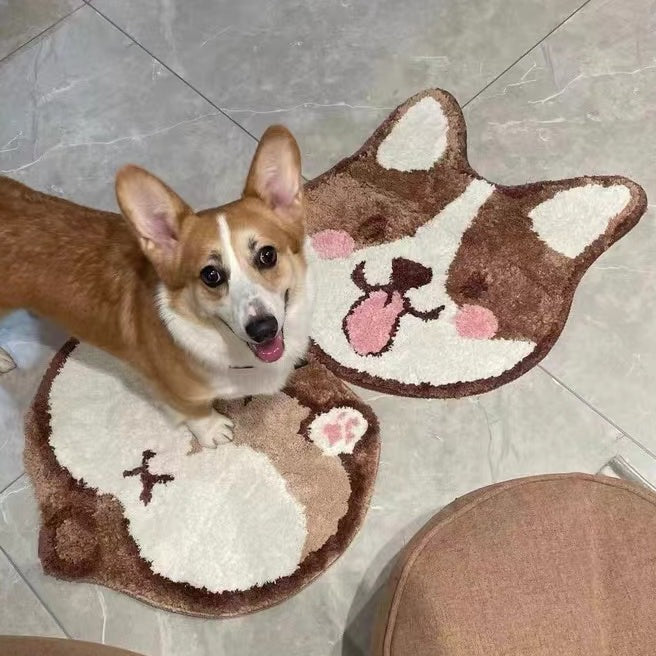 corgi Smile Rug