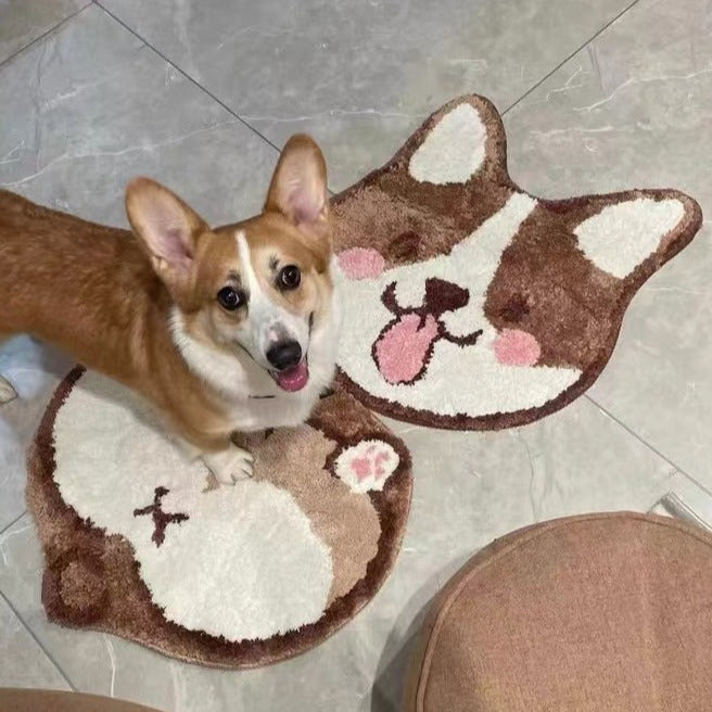 corgi butt rug