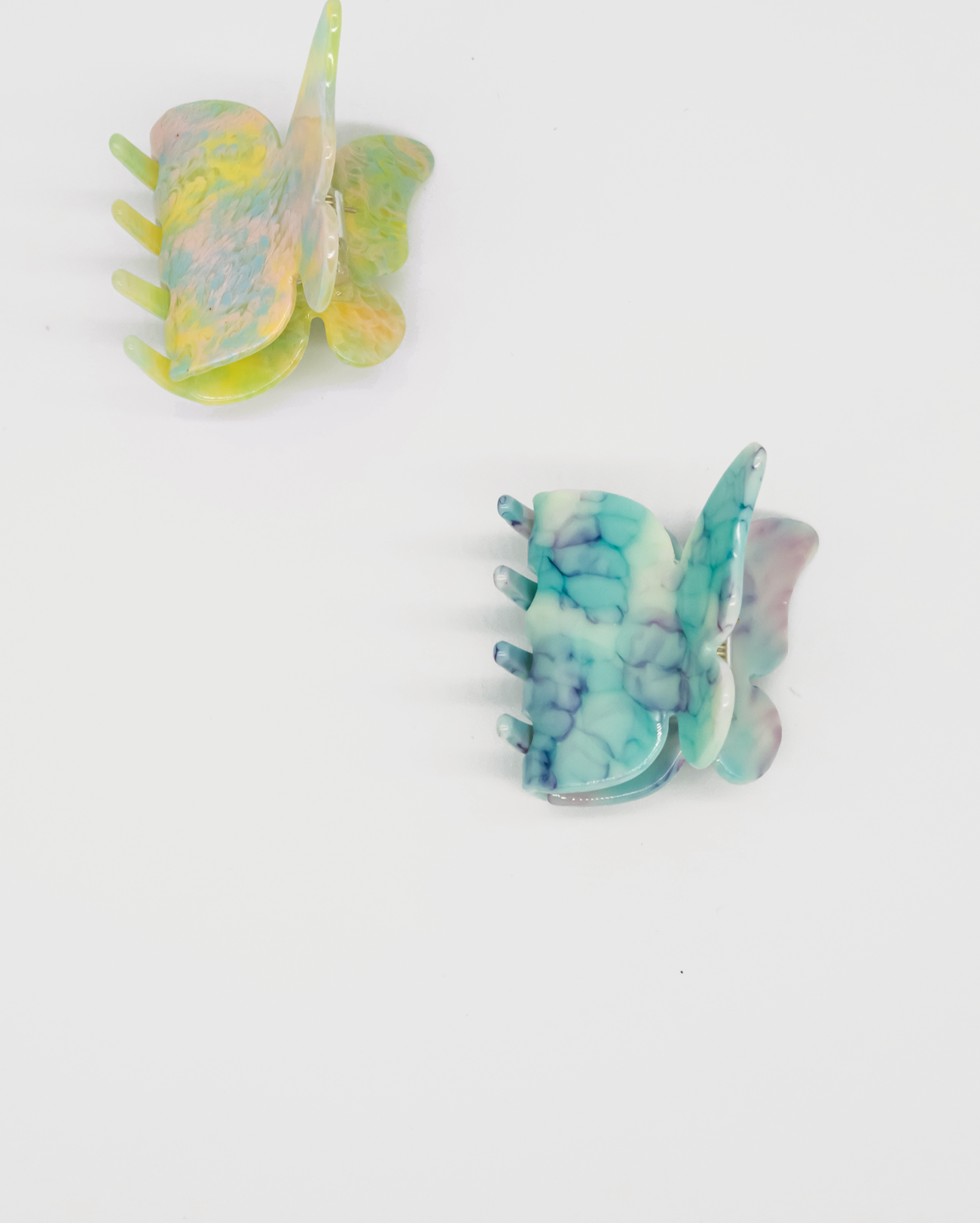 Blue Butterfly Claw Hair Clip