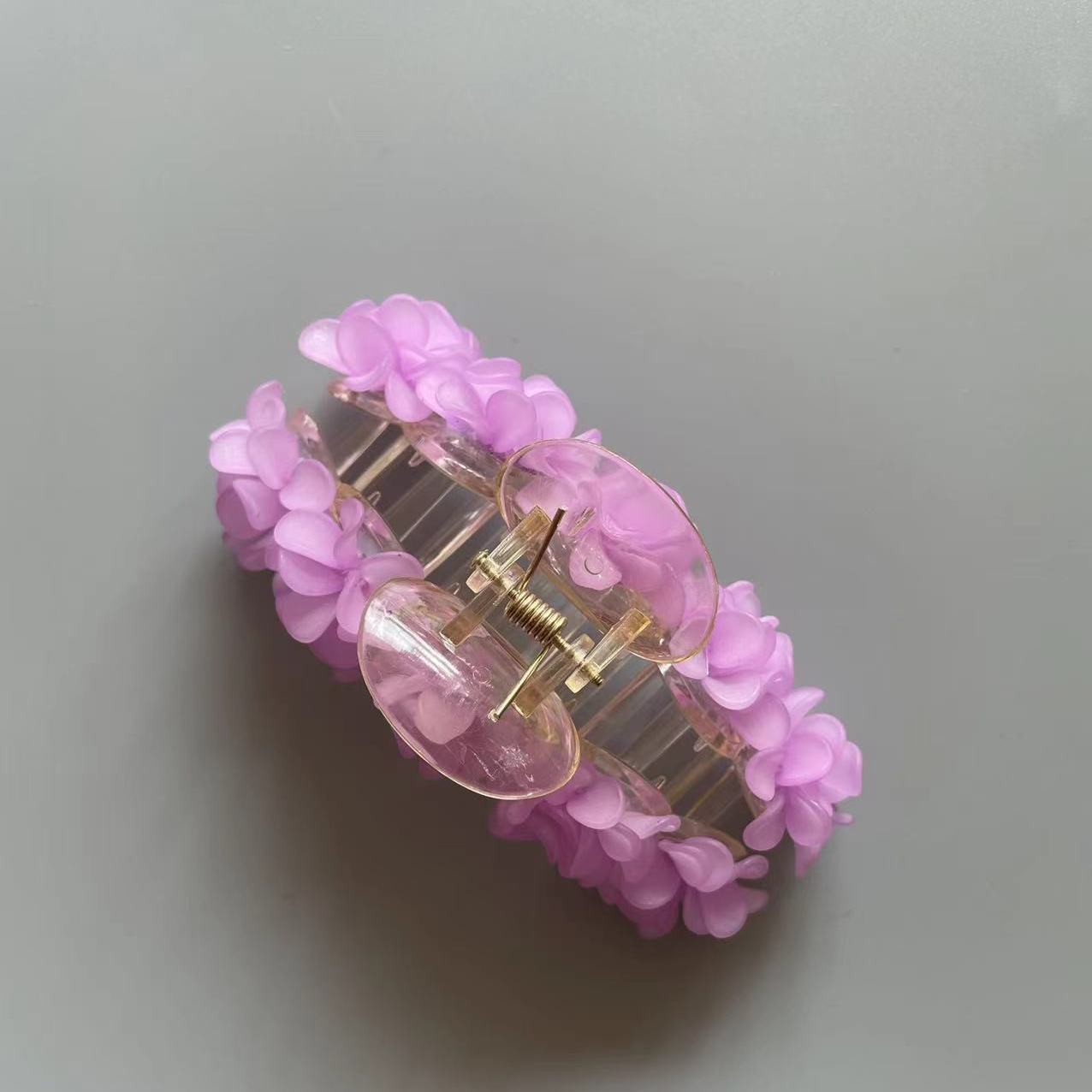 pink flowers hair accessories