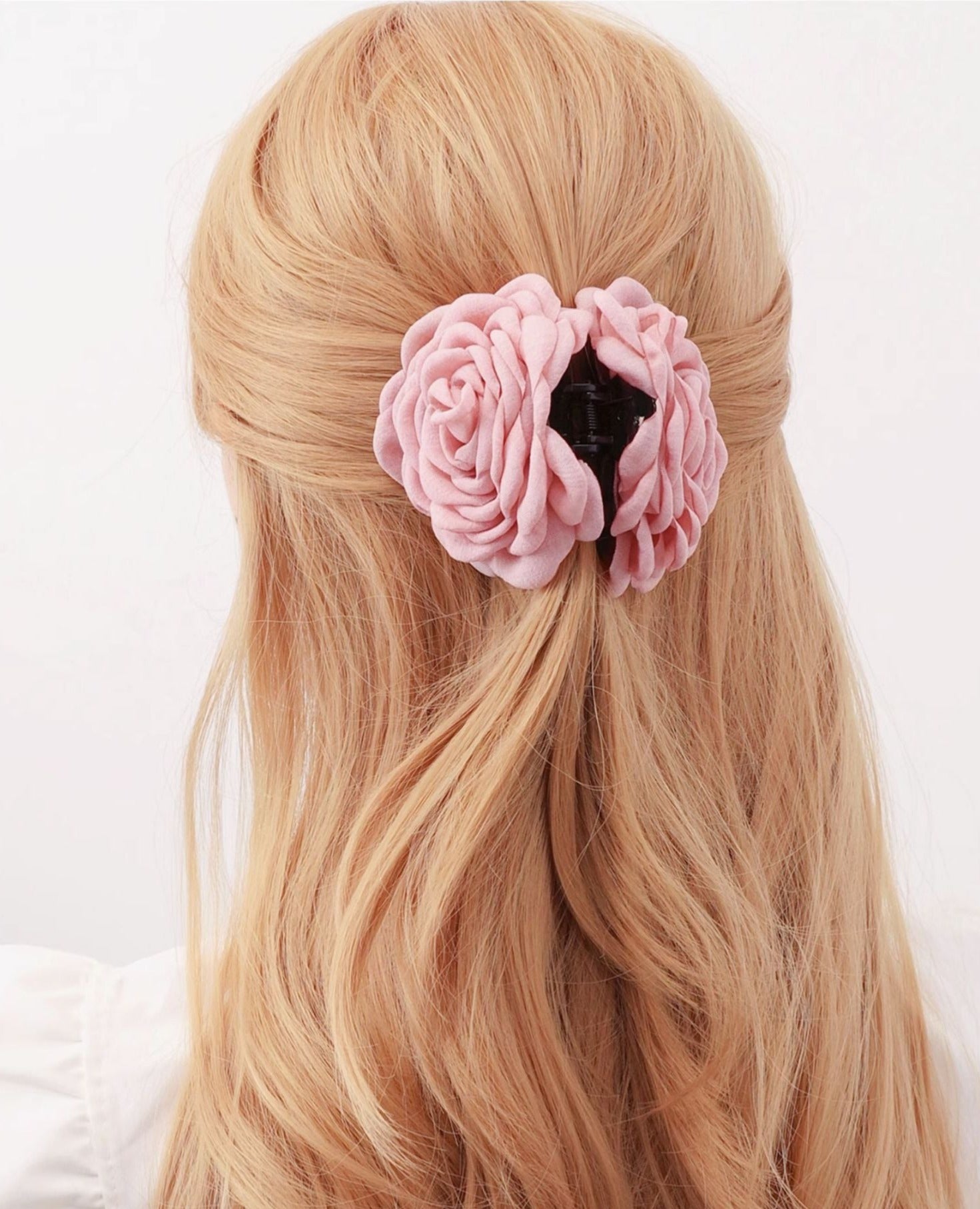 Dusty Pink Rose Hair Claw