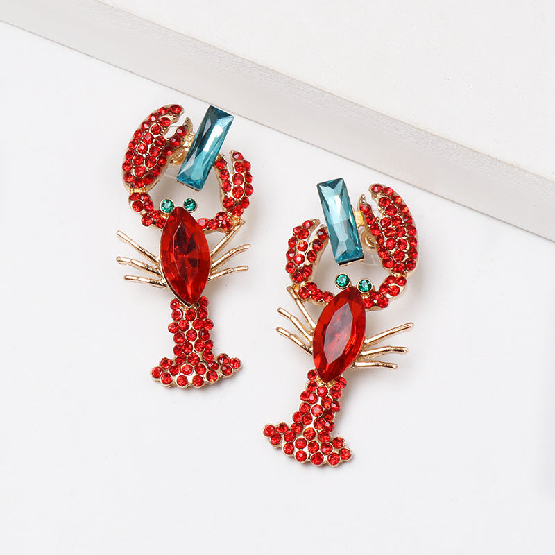 lobster earrings within sapphire