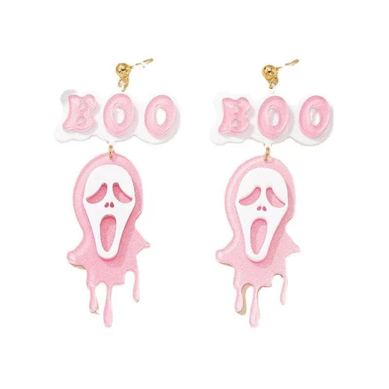 Starlight Pink Ghost Earrings