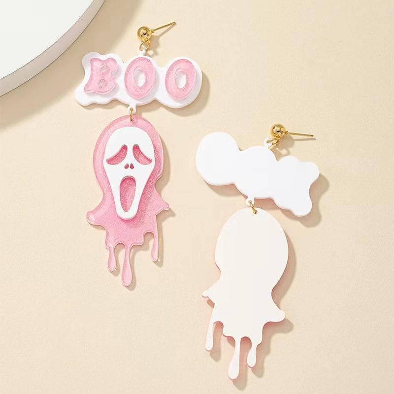 Starlight Pink Ghost Earrings