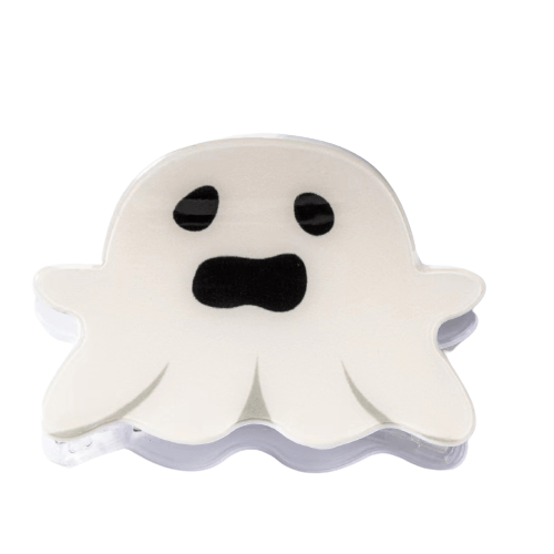 Beige Sad Chubby Ghost Hair Claw