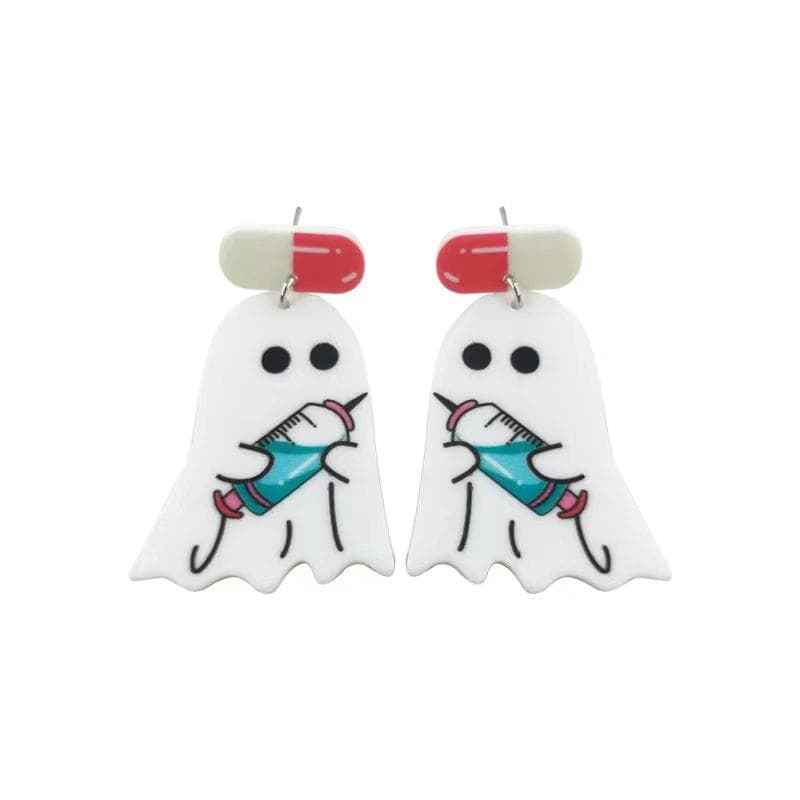 Ghost Earrings With Capsule💊