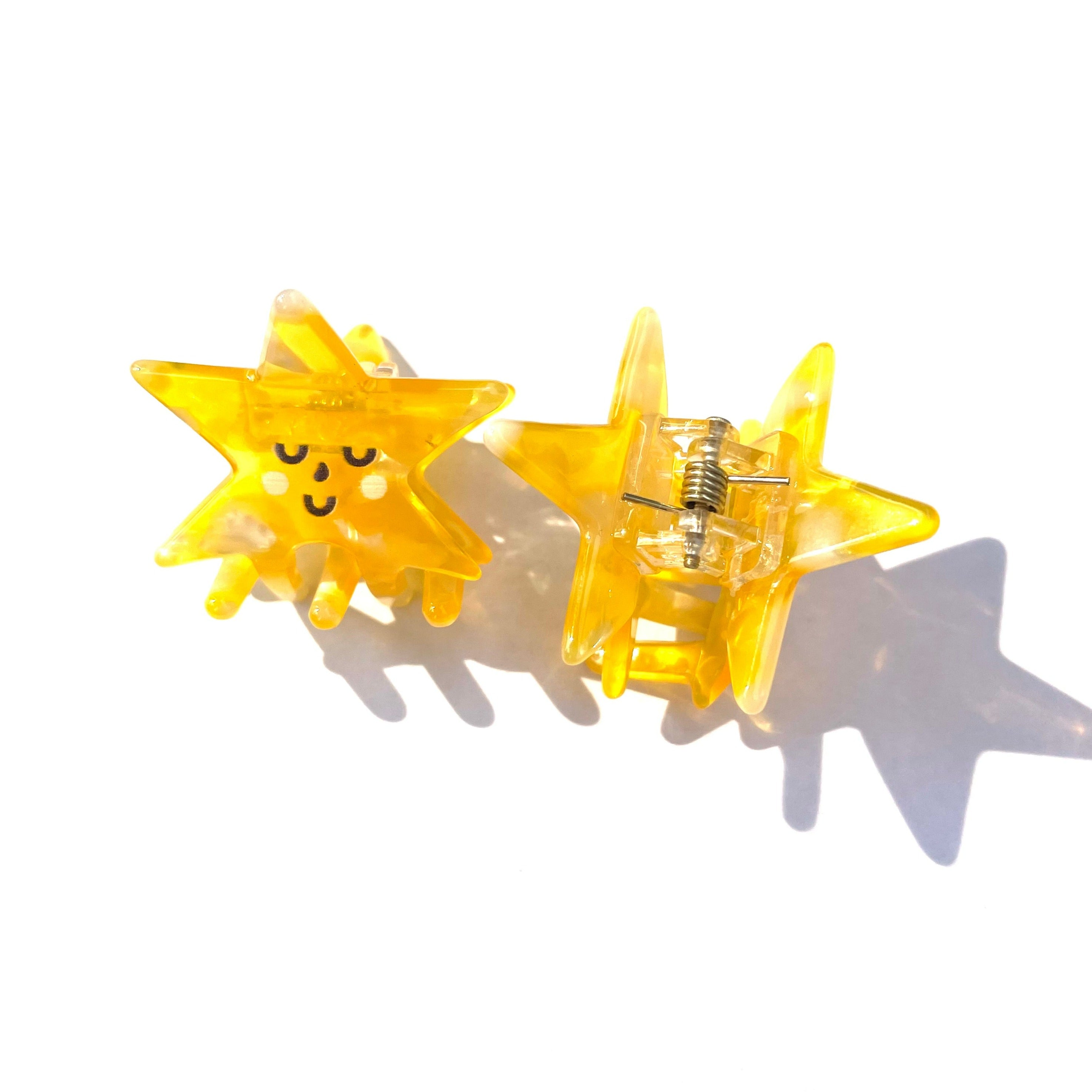Cream Star Mini Claw Set (2Pcs)