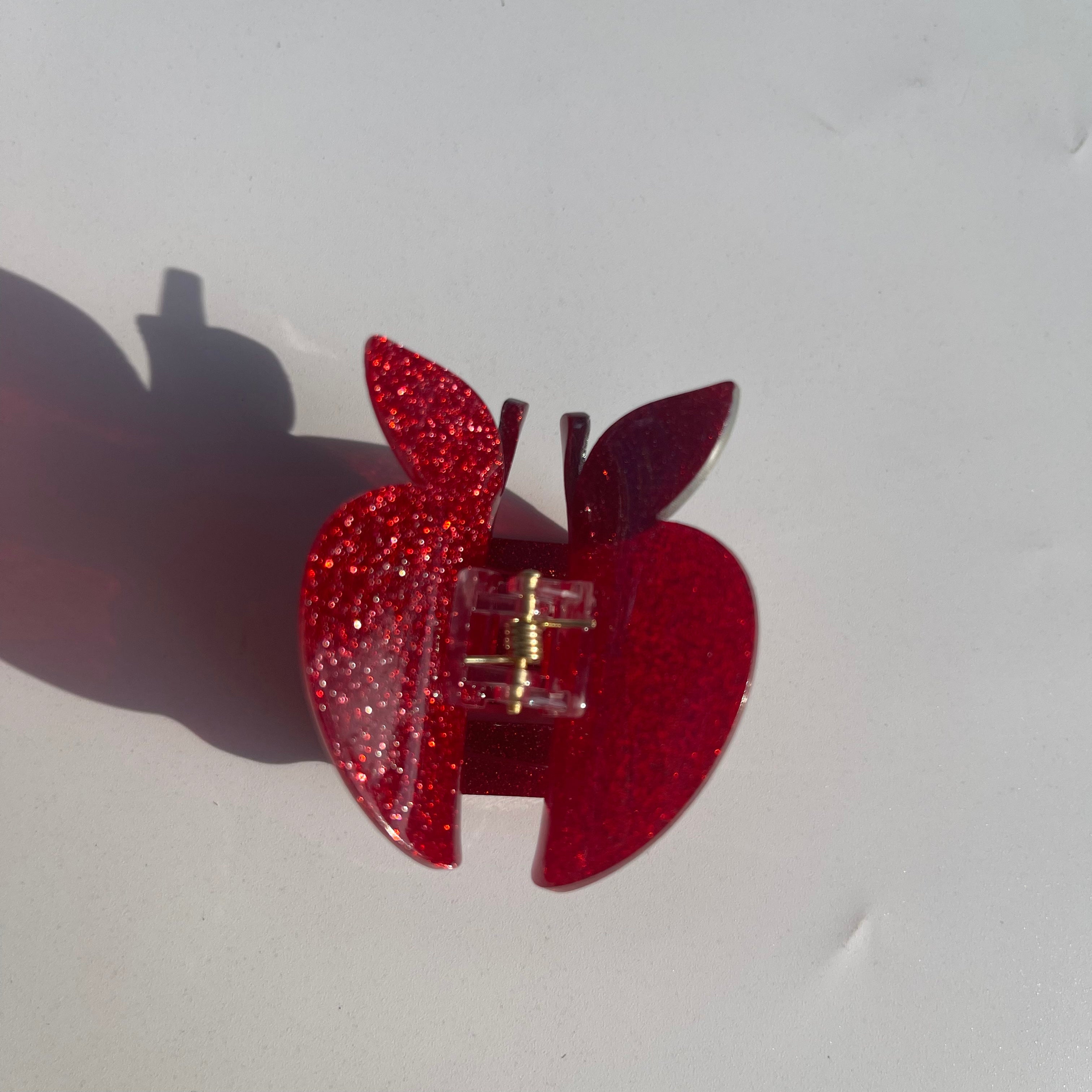 Red Apple Hair Claw