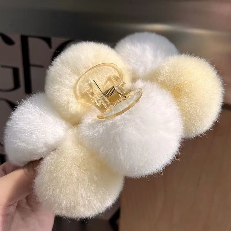 Fur Ball Scrunchie in c&w